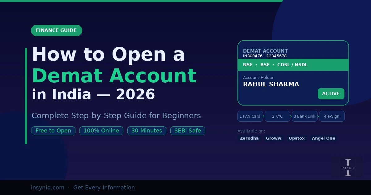 how to open demat account in India